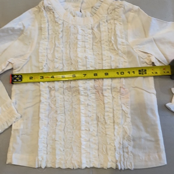 Girls sz6 ruffled long sleeve shirt - Picture 4 of 7